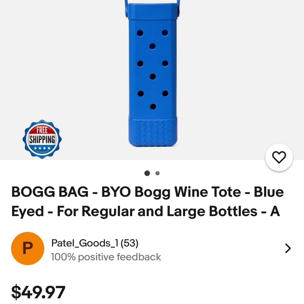 BOGG BAG Blue wine tote - Picture 3 of 7